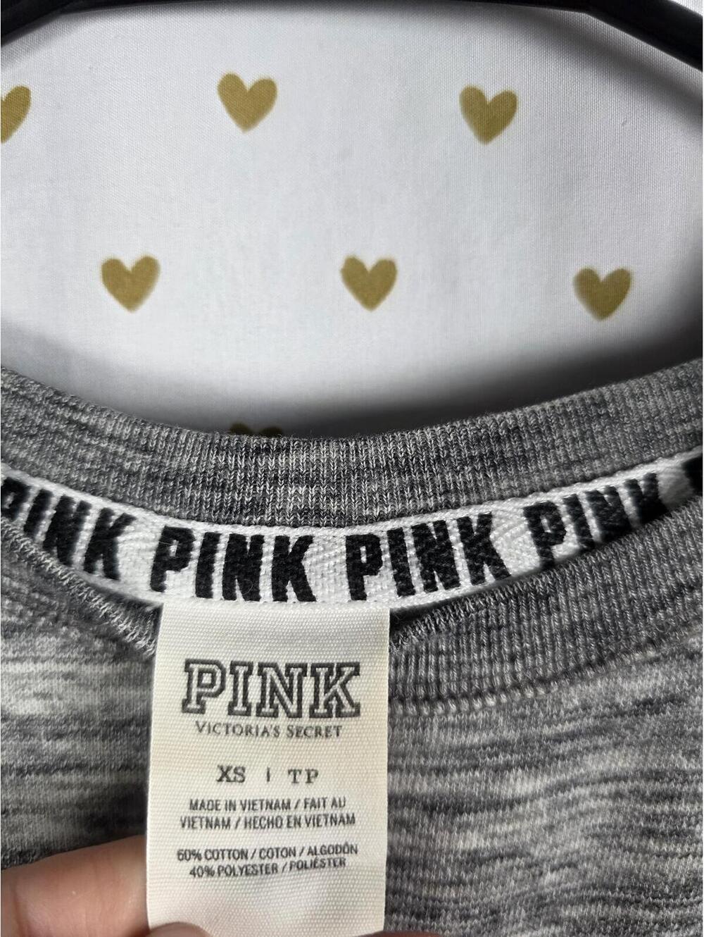 Victorias Secret Pink Hawaiian Floral SET 2pc Sweater Sweats Joggers XS Outfit - Picture 4 of 12